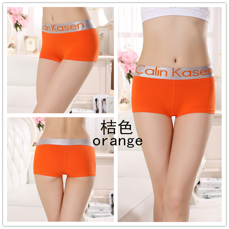 4 hộp quà tặng của phụ nữ đồ lót cotton của phụ nữ boxer quần hip cotton thoáng khí sexy eo thanh niên góc màu rắn