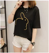 Sản phẩm đặc biệt dành cho phụ nữ 9,9 nhân dân tệ phiên bản Hàn Quốc mùa hè mới chín chín áo thun rộng tay màu trắng rộng rãi