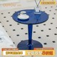 Nordic simple mini transparent coffee table Nordic leisure small round table home corner table small apartment living room round side table