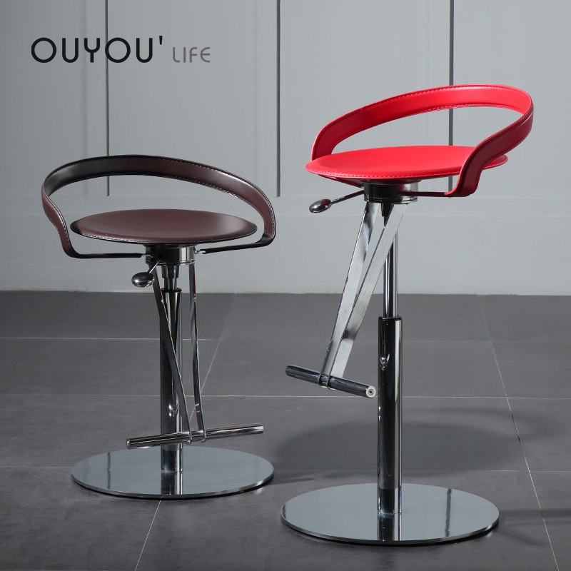 Nordic light luxury bar bench swivel bar chair modern simple high chair lift bar stool creative bar chair high stool