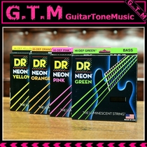 DR HI-DEF NEON fluorescent color four strings five strings electric bass strings