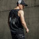 2019 vest mới nam xu hướng cá tính thương hiệu xu hướng lỏng lẻo vai thể thao cotton thể thao bãi biển vest tay - Áo vest cotton áo vest trung niên