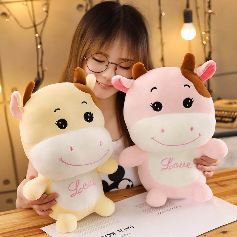 Cute cow hair suede toy cloth doll to accompany you to sleep with pillow bed paparazzi girl little doll birthday present