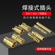 2 0MM 4 0 6 0 8 0mm pure copper gold-plated Banana plug lamp cage head test Motor electric adjustment Special