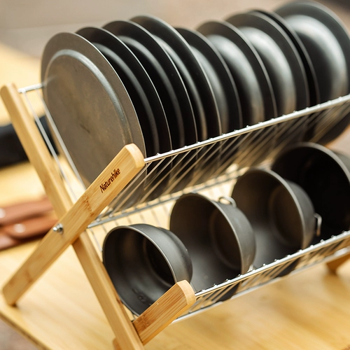 Портативная сушилка из нержавеющей стали, посуда для кемпинга, система хранения