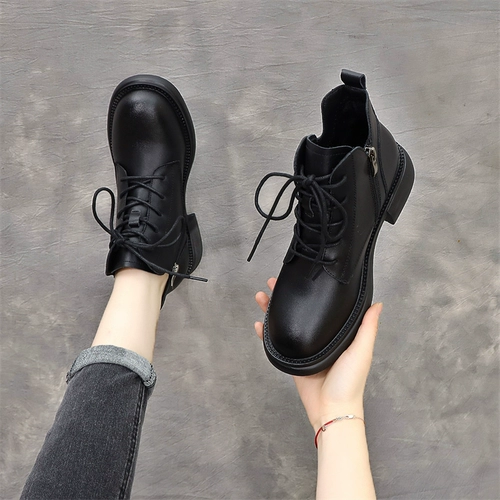 Martens, ботинки для кожаной обуви, обувь в английском стиле, короткие сапоги, из натуральной кожи, 2024 года, в британском стиле, большой размер