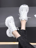 Women's Sneakers 2025 New Autumn and Winter Dad Shoes Women's Lightweight Soft-Soled Running Shoes Fleece-Lined Women's Shoes Thick-Soled Large Size