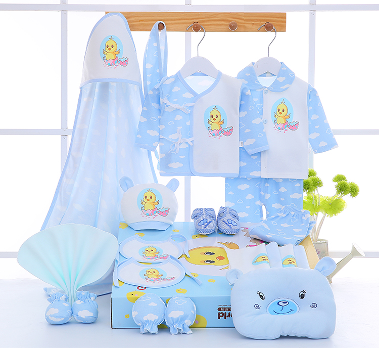 Sơ sinh bộ quà tặng mùa hè cotton mùa xuân và mùa thu nam giới và phụ nữ bé 0-3 tháng quần áo bé nguồn cung cấp spree