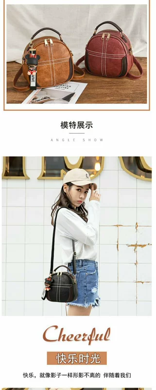 Ins siêu lửa túi nhỏ đeo vai nữ 2018 mùa thu mới Hàn Quốc phiên bản đeo vai nữ đeo túi nữ hoang dã nhỏ ba lô thủy triều