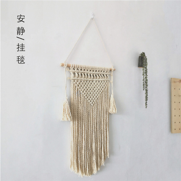 Гобелен 新款家居装饰壁毯波西米ins编织挂毯棉北欧手工壁挂文艺拍照道具