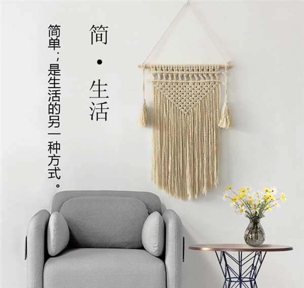Гобелен 新款家居装饰壁毯波西米ins编织挂毯棉北欧手工壁挂文艺拍照道具