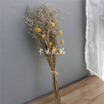 Living room coffee table dining table with decorative bouquets Yunnan dried flowers forget me lover grass Crystal Grass natural flowers