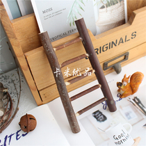 zakka background cloth shooting props display photography props original ecological creative log ladder