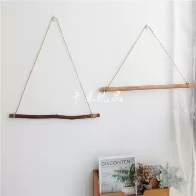 Branch wall hanging American country original homemade branch Wall Wall decoration hanging ornaments branch simple shelf flower stand
