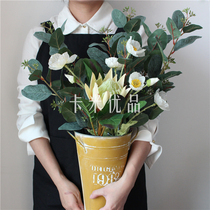 Foreign trade export high-grade simulation flower Dutch with fruit Yugali silk flower home decoration landscape fake flower wedding supplies