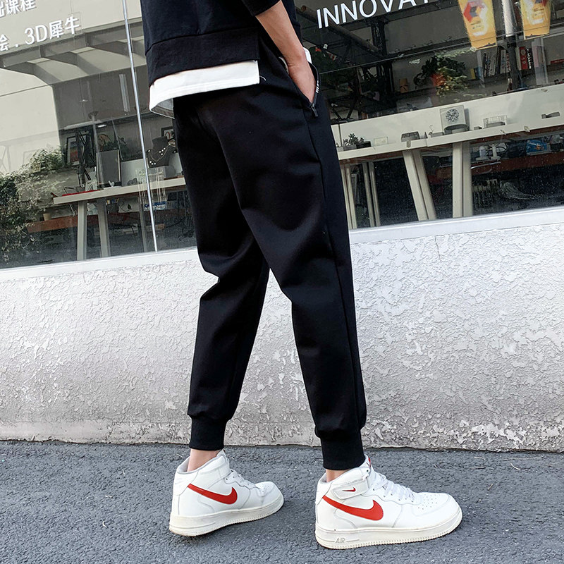 Pants men's loose autumn and winter Korean style trendy trousers spring and autumn all-match sports pants 2022 new trendy brand casual pants