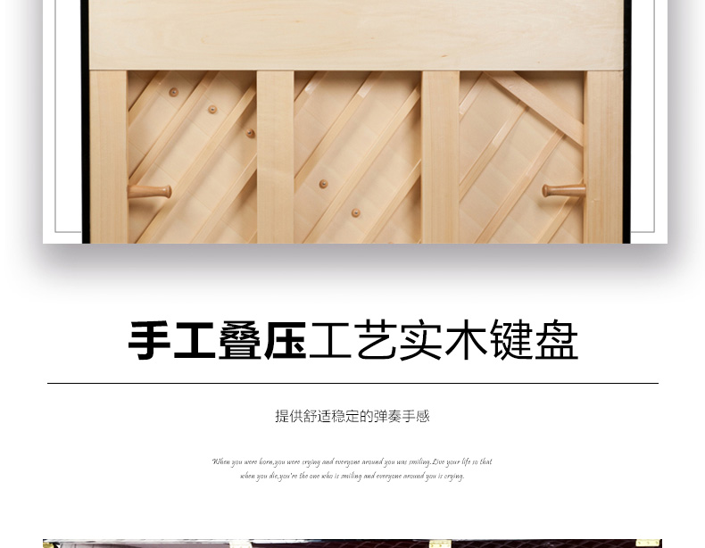 Helen HAILUN Boutique Series Solid Wood Professional Upright Piano Người lớn mới bắt đầu Piano H-1EP đàn piano mini