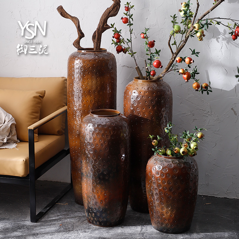 Landing a large flower pot flower arranging furnishing articles pottery jingdezhen north European American ceramic vases, sitting room aquarium earthenware jars