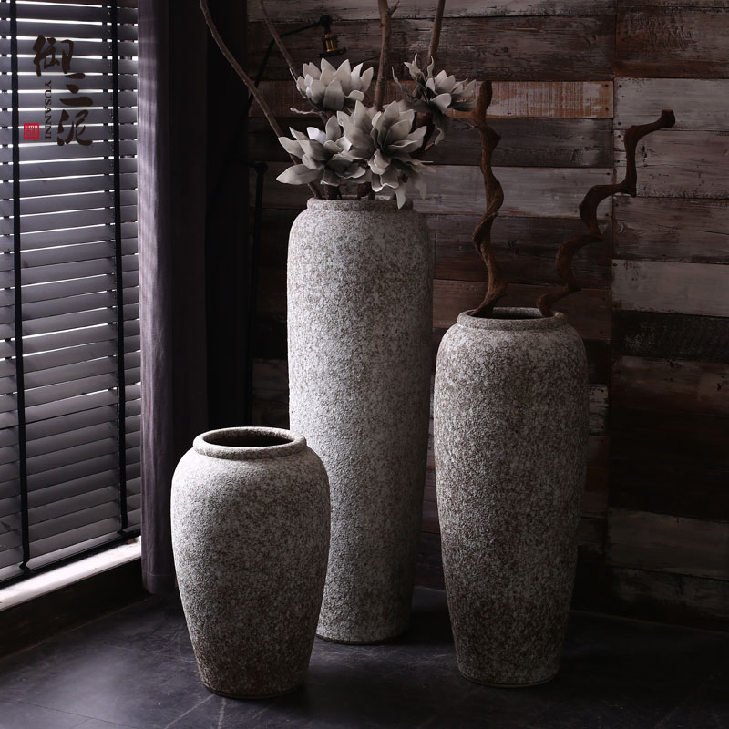 I and contracted white ceramic club hotel furnishing articles sitting room window of large vase flower arranging flower POTS
