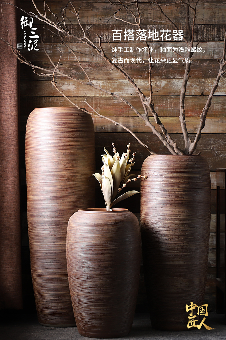 Jingdezhen I and contracted ceramic vases, flower arranging furnishing articles sitting room be born large floral home decoration big flower pot