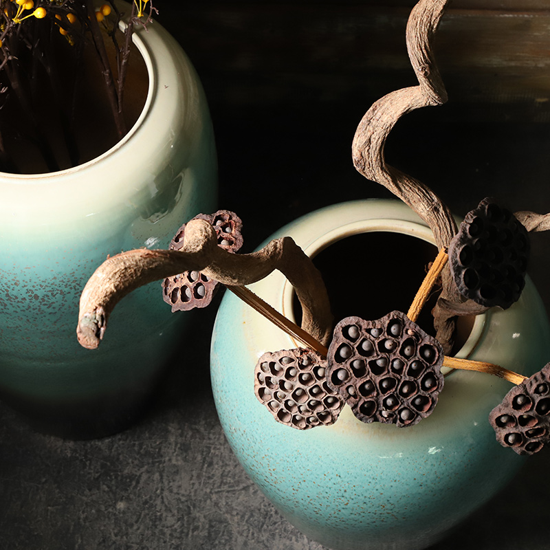 Vase furnishing articles flower arranging large sitting room be born American Chinese I and contracted Europe type flower arrangement of jingdezhen ceramics
