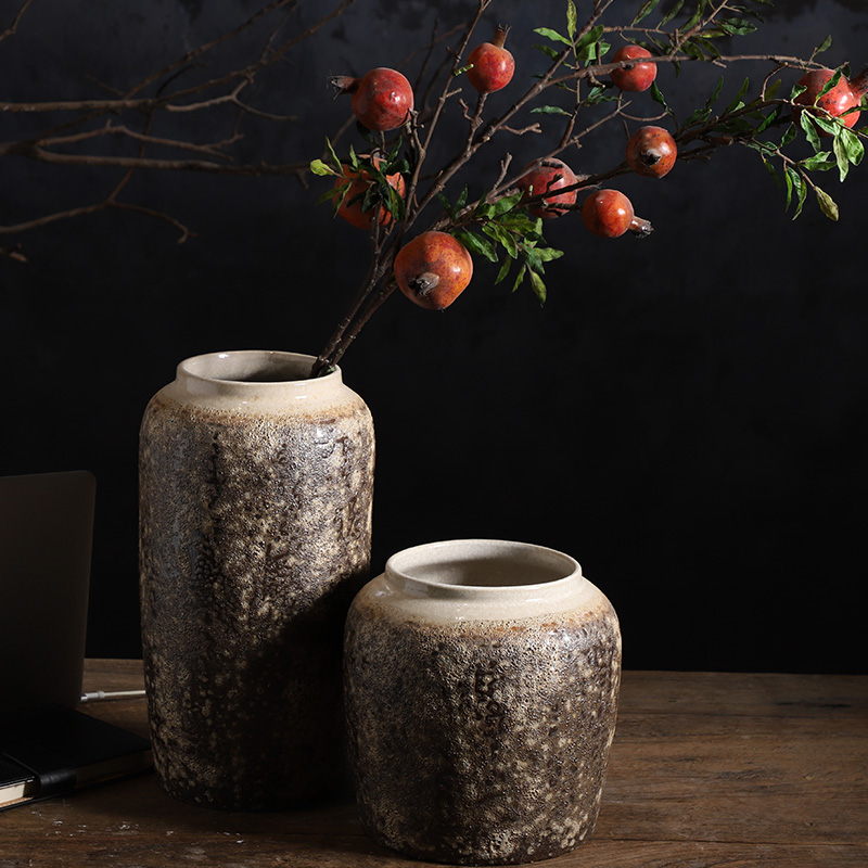 Vase furnishing articles sitting room dry flower hydroponic flower implement creative flower arranging flowers jingdezhen Chinese ceramic Vase restoring ancient ways