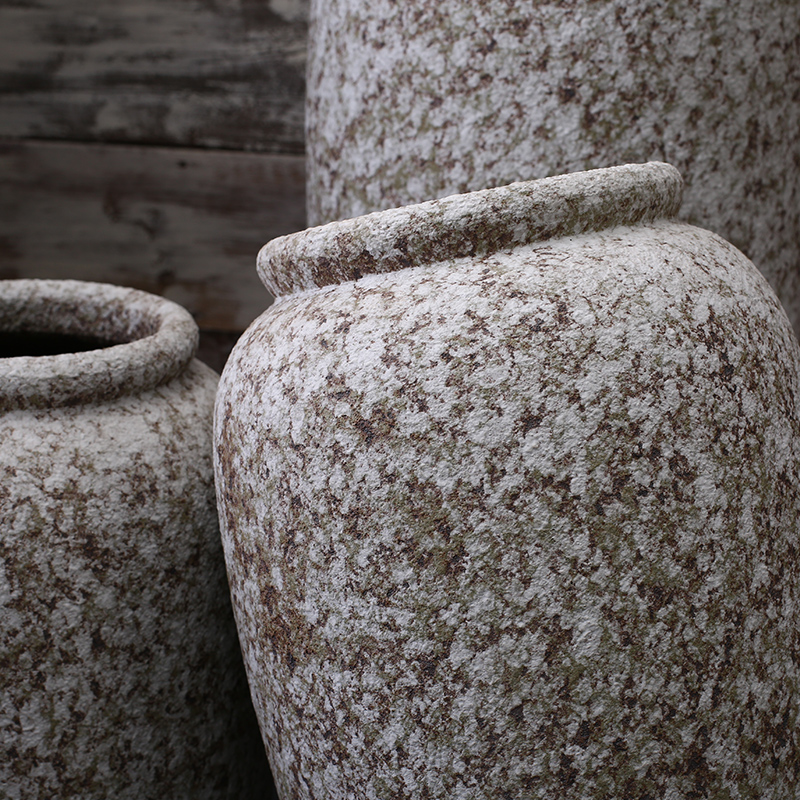 I and contracted white ceramic club hotel furnishing articles sitting room window of large vase flower arranging flower POTS