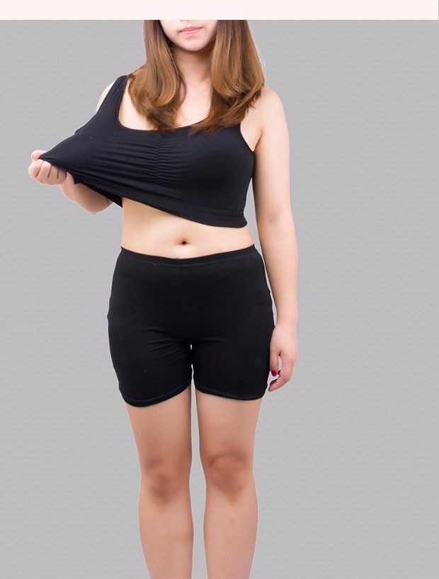 Áo ngực nữ bằng vải bông 120 mùa hè mẹ dày thể thao đơn mảnh chống sốc kích thước lớn ngủ màu đen ao lot cho nguoi gia