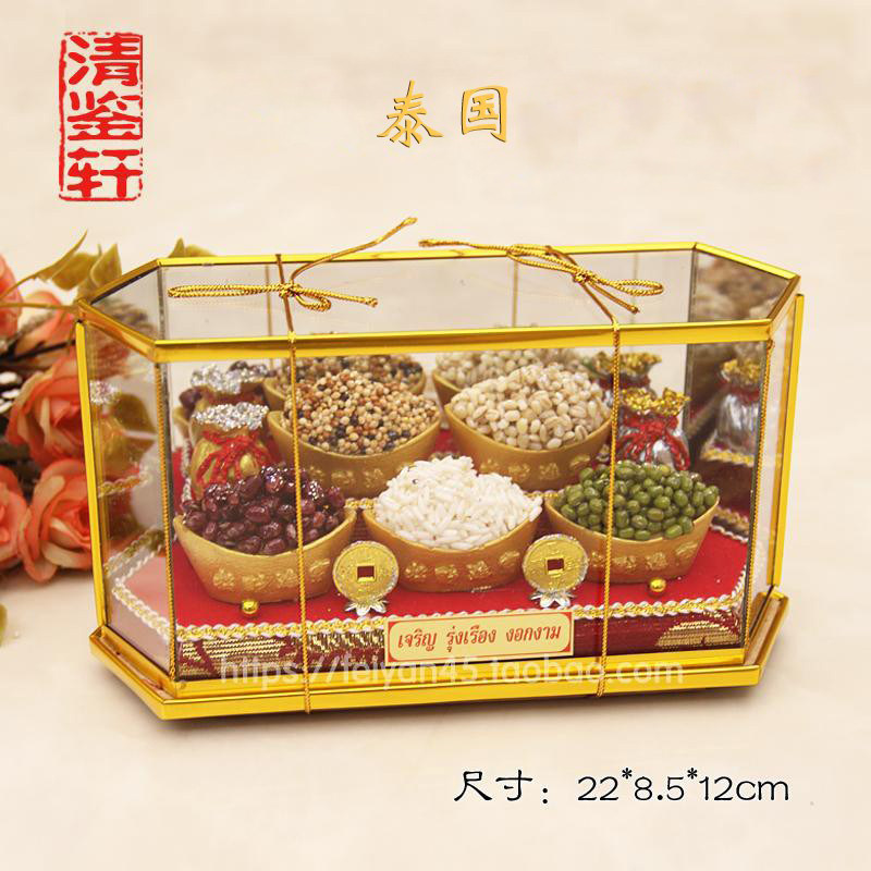 Thai handicraft brand five grains five desire fruit place Chongdi Bong five fruits exquisite four-sided offering special products