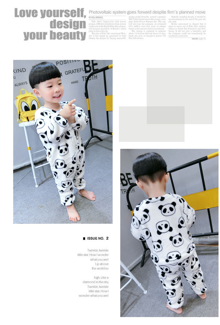 1 tuổi 3 đồ ngủ bé liền nhau san hô nhung dày cho bé túi ngủ chống đá 2 bé trai và bé gái phục vụ mùa đông jumpsuit trẻ em xuân hè