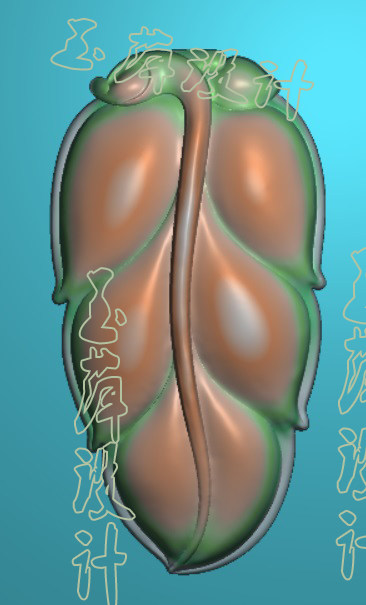 Florin pendant leaf finely carved figurine jade sculptures in the shape of a flower