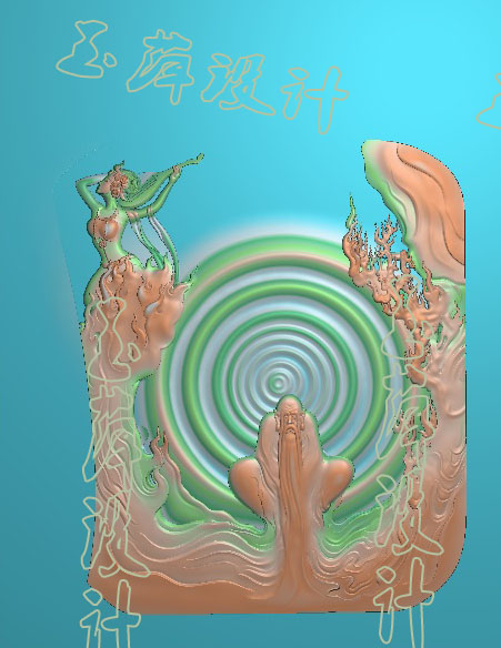 Old son beauty beauty of the sky fairy fine sculpture of jade