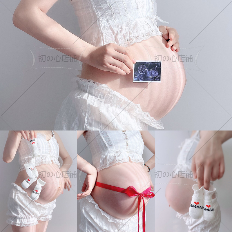 Maternity Photo Outfits for Home Photoshoots, Props for Home Photography, Belly Stickers, Clothes, Pregnancy Belly Theme