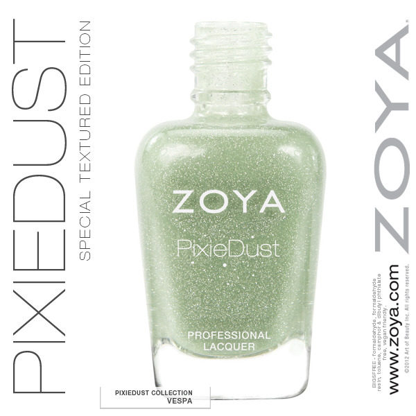 ZOYA magical star dust gradient flash ZP 659 fluorescent sandgrass green nail oil