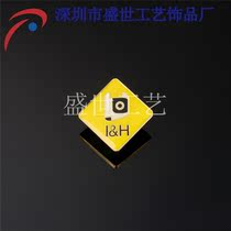 Metal badge custom zinc alloy paint drop glue logo School emblem class emblem brand enterprise commemorative badge custom