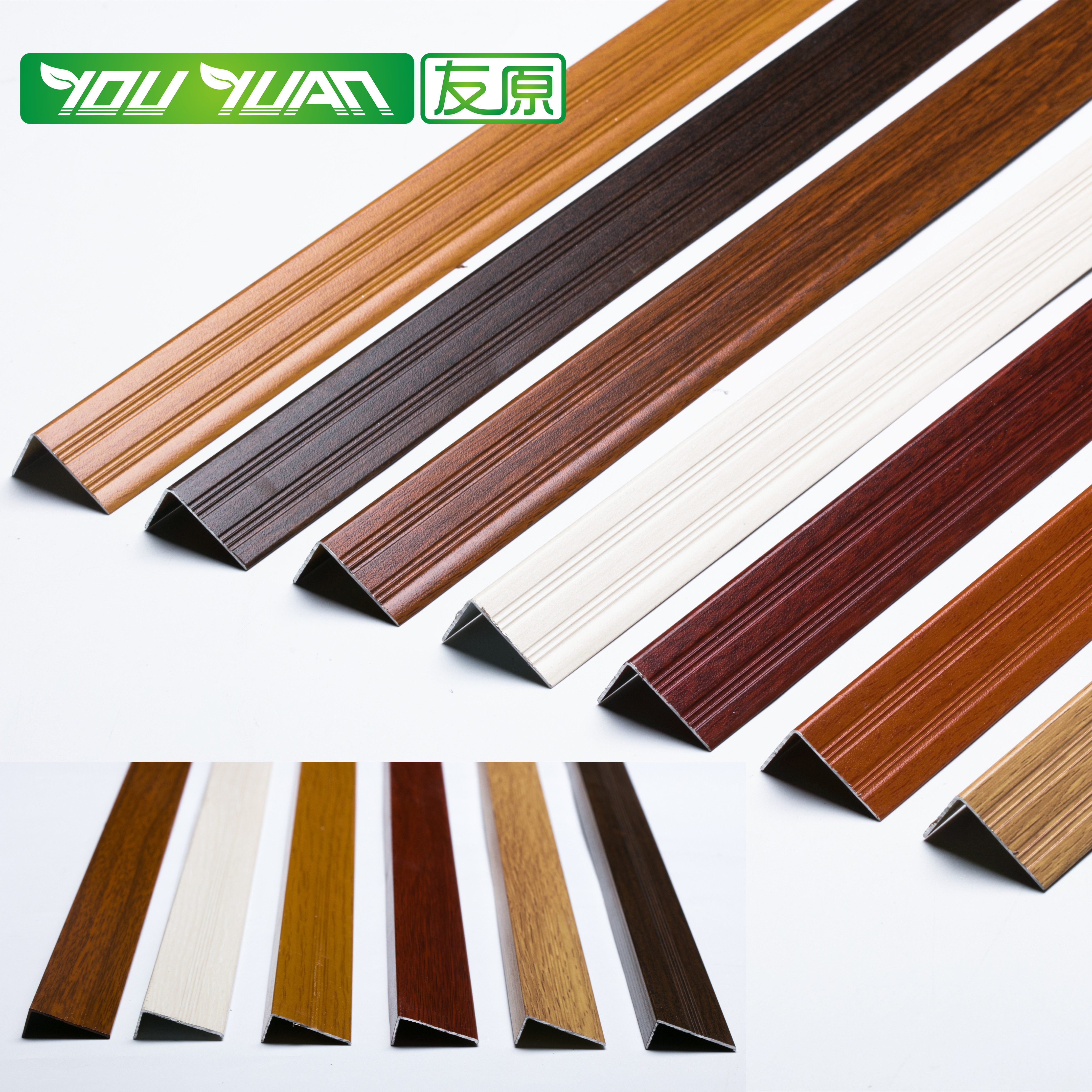 Solid Wood Flooring Collection Edge Strip Wrapping Strips Right Angle Strips Stairway Sidestep Slip Bar 7 Words Press Strip L Type Buttoned Strip Aluminum Alloy
