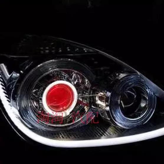 Подходящий световой комплект для головной оптики Buick Luzun GL8 для модификации LED двойного света линзы дальний свет ангельское око аксессуары дневного ходового света