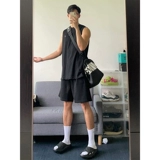 Черные быстросохнущие шелковые штаны для тренировок, весенние шорты, в американском стиле