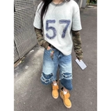 Камуфляжный комплект, летний лонгслив, ретро сексуальная толстовка, в американском стиле