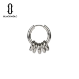 Черноловые/черные дизайнерские приливные набор серьги украшения Тринити мужски для мужчин и женщин