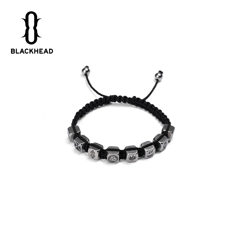 BLACKHEAD Tanabata original design gift travel series Personality dice beaded adjustable bracelet