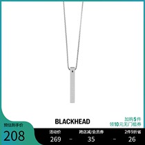 BLACKHEAD black head original design simple nightmare letter bar pendant necklace couples tide men and women