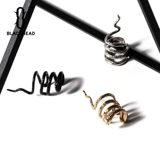 Blackhead/Blackhead Оригинальный дизайн Пара личная змея -обработанная титановая стальное стальное кольцо для костяного кольца Dy Right Ear