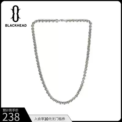 BLACKHEAD black head designer Tide brand Frame Link titanium steel round chain shrimp buckle necklace for men and women