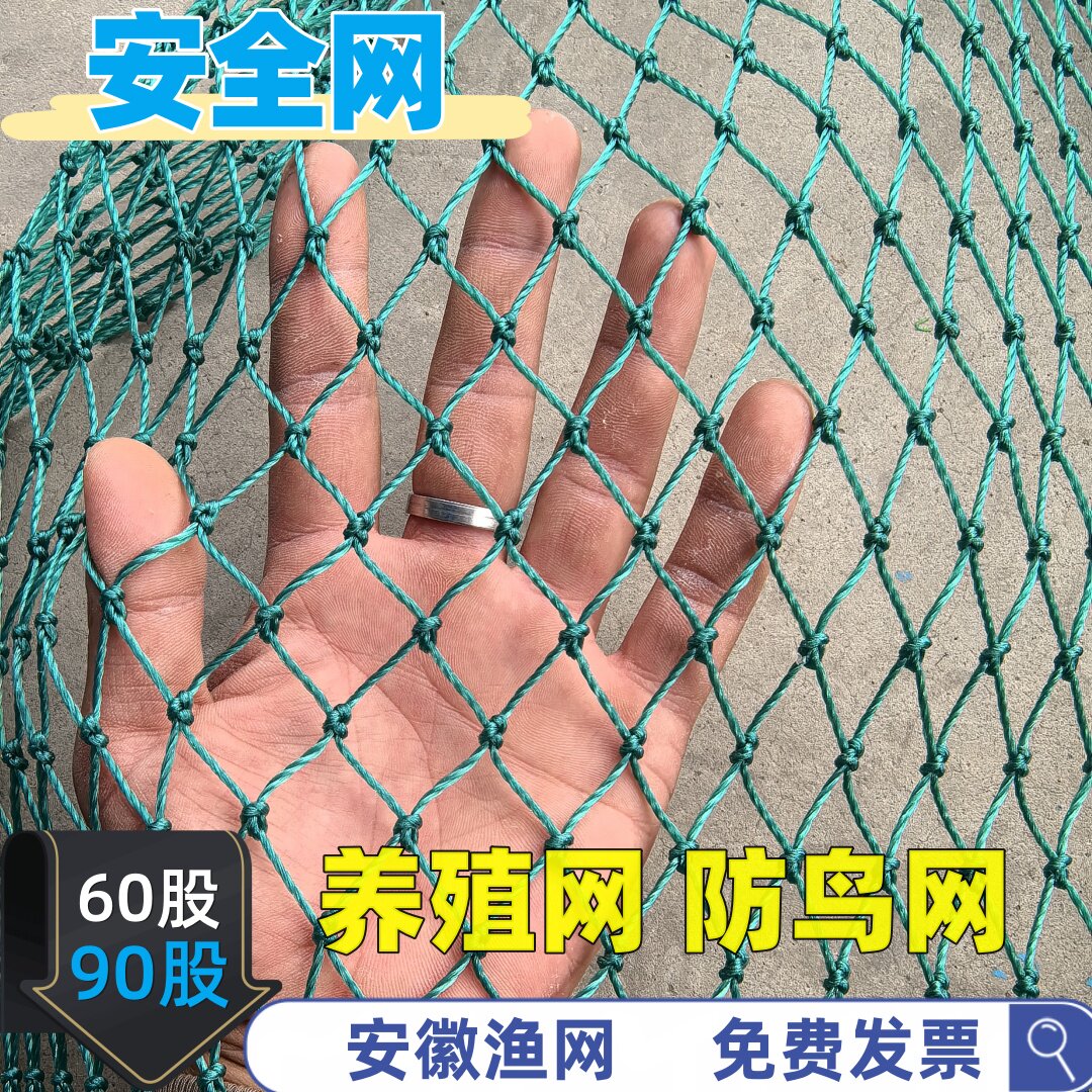 安全防护网防鸟网尼龙网养殖网鱼塘网爬藤网球场网防坠网建筑网