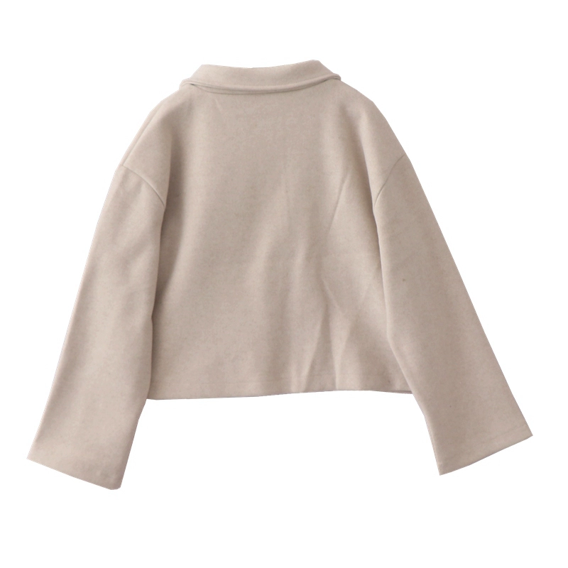 Áo len mùa thu 2018 mới của Hàn Quốc áo len ngắn nữ lông lạnh áo khoác nữ uniqlo