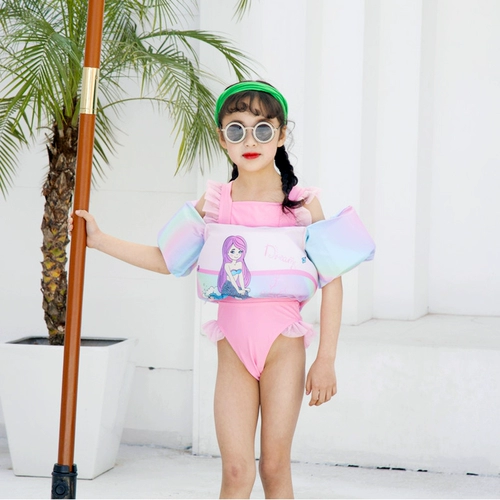 Надувные плавательные нарукавники для начинающих для плавания для мальчиков и девочек, детский спасательный жилет из пены, комплект, снаряжение