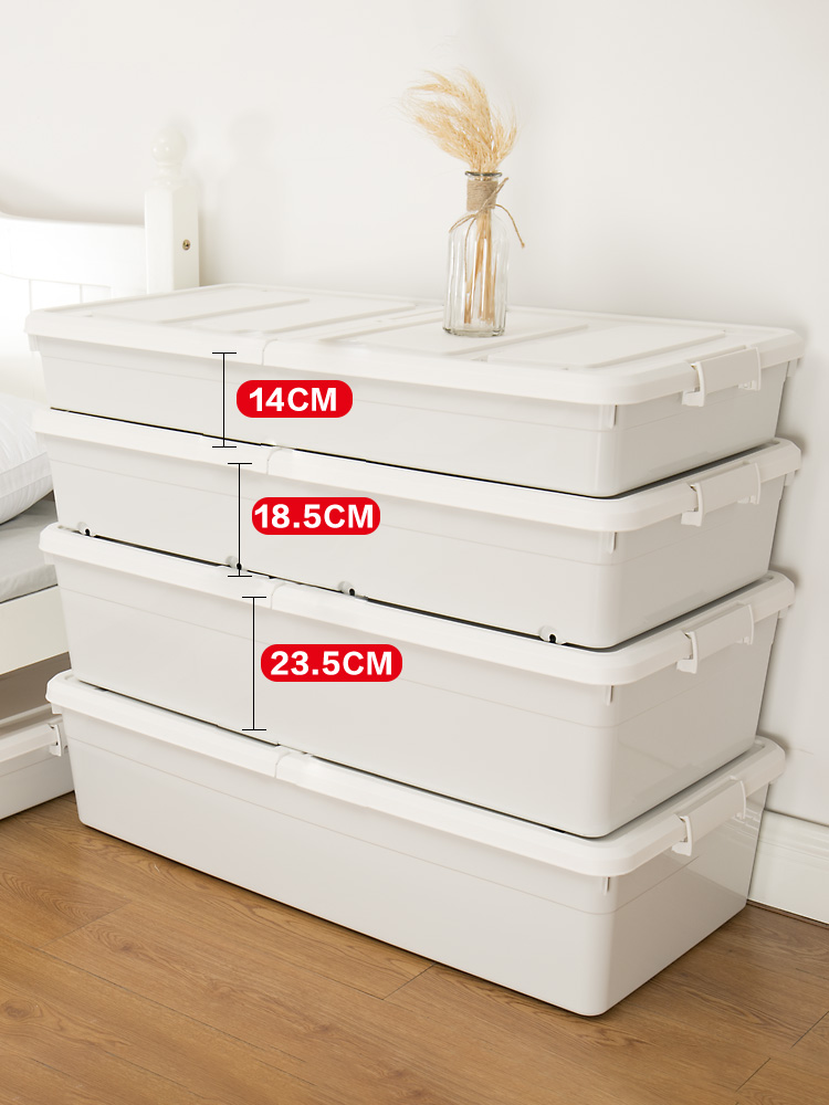 Extra Large Bottom Storage Box Flat Drawer Type Plastic Box Under