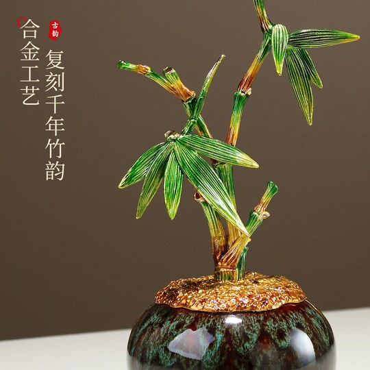 Die aufsteigenden Bambusornamente sind eine gute Dekoration für den Wohnzimmereingang, den TV-Schrank, den Bürotisch und den Umzug in ein neues Zuhause