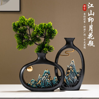 New Chinese-Style Ornaments, High-End Living Room Entrance Tv Cabinet, Antique Shelf, Tea Room, Zen Office Desktop Decorations